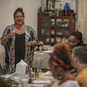 Rhonda M. Fazio at Interwoven in downtown New Bedford_Photo by John Robson